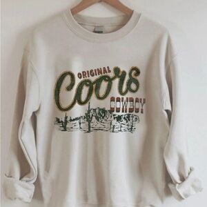 Coors Cowboy Graphic Sweatshirt